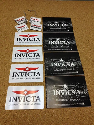 LOT 4 Genuine INVICTA WATCH  INTERNATIONAL GUARANTEE CARD INSTRUCTION MANUAL TAG - Image 1 of 4