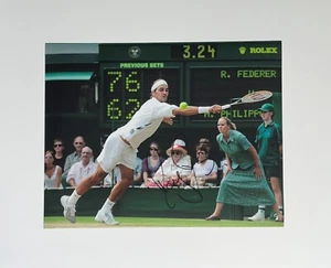 Roger Federer Signed 11x14 Photo (2003 Wimbledon) COA - Picture 1 of 2
