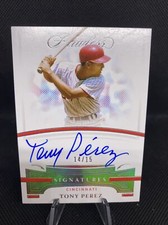 2021 Panini Flawless Signatures MLB- Tony Perez -#14/15 - On Card Auto