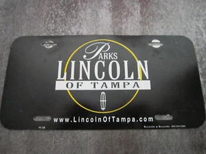 Lincoln Dealer Booster American License Number Plate Plastic - Picture 1 of 2
