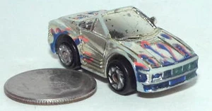 Small Micro Machine PlasticFerrari Testarossa Convertible in Silver (Color) - Picture 1 of 3