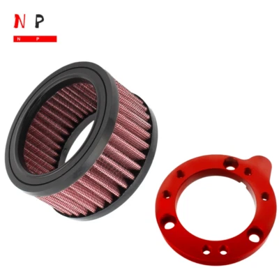 Air Filter Cleaner & Adapte For Harley-Davidson Sportster CV40 883 1200 Twin Cam - Image 1 of 4