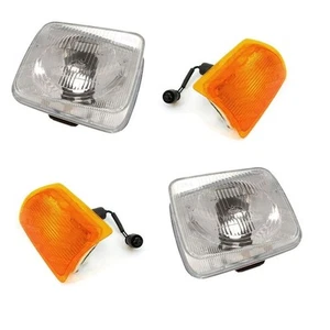 LAND ROVER DISCOVERY 1 200TDI NEW FRONT HEADLIGHTS & INDICATOR LAMPS SET (89-94) - Picture 1 of 1