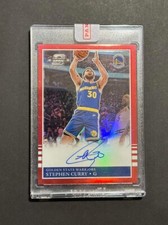 2022-23 Panini Contenders Optic 1985 Tribute ON CARD AUTO STEPHEN CURRY Red /60!