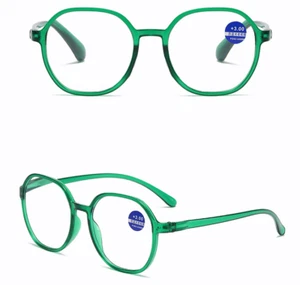 HD Anti-Blaulicht Mode großes rundes Gestell Lesebrille Lesebrille +1,0 ~ 4,0 HEISS - Bild 1 von 12