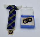 Vintage Lot of Scottish Rite Free Mason Southern 32 Eagle Lapel Pin & Cufflinks