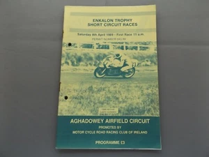 1989 AGHADOWEY PROGRAMME 8/4/89 - HAND SIGNED BY DAVE LEACH & DARREN DIXON - Picture 1 of 3