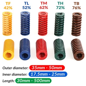 Compression Die Mould Spring OD 30mm - 50mm Light/Medium/Heavy Duty Load Springs - Picture 1 of 8