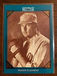 1993 Leaf Studio Heritage Series insert #3 Roger Clemens - Red Sox, Longhorns - Picture 1 of 2