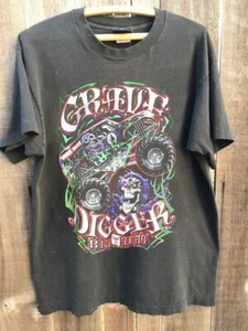 Vintage Monster Jam Grave Digger T Shirt Chacoal Color AN43109 - Picture 1 of 2