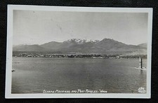 1941 ' Olympic Montagne E Porta Angeles ' Wa Washington RPPC Cartolina Bello