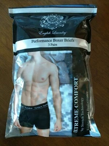 English Laundry Mens 3-Pack Performance Stretch Boxer Briefs Sz M 32-34 NWT $48 - Picture 1 of 8