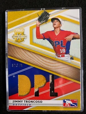 2020 Elite Extra Edition DPL Gold 3/10 Jimmy Troncoso 3 Colors #DPM-JT🔥⚾️ - Image 1 of 2