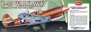 Kit de balsa Krick GUILLOW'S P-40 Warhawk / gu405 - Imagen 1 de 1