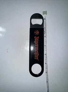 Jagermeister 7 inch Bartender Bottle Opener Black & Orange Rubber Grip Stainless - Picture 1 of 4