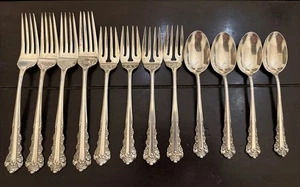 Lunt Sterling Silver Belle Meade Place Settings 4 Total 12 Pcs - Picture 1 of 4