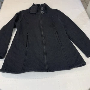 The North Face Caroluna Steppjacke Fleece gefüttert schwarz Full Zip Mantel Gr. XL - Bild 1 von 11