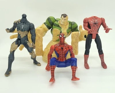 Lote de piezas Spider-Man Attacktix Sandman ToyBiz motociclista Foto 1 de 4