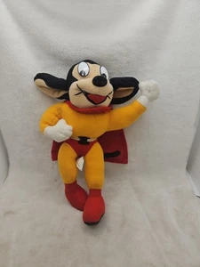 De colección Terrytoons Viacom 1997 MIGHTY MOUSE Peluche Relleno Capa Roja 8’’’ Dañado - Imagen 1 de 5