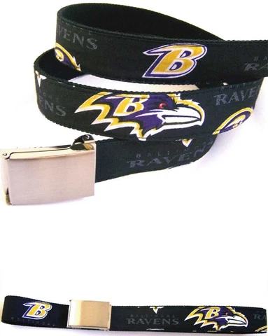 Baltimore Ravens BELT Buckle Logo Pro Football Fan Gear Team Apparel NFL Shop MD Cover