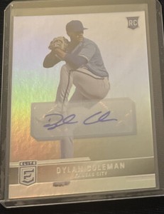 Kansas City Royals Dylan Coleman RC Auto 2022 Chronicles Donruss Elite no.27