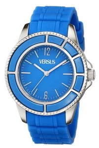 Versus by Versace Women's SGM040013 Tokyo Blue Dial Rubber Luminous Watch - Picture 1 of 7