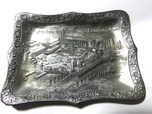 1933 1934 CHICAGO WORLDS FAIR Souvenir Tray HALL OF SCIENCE - Picture 1 of 4