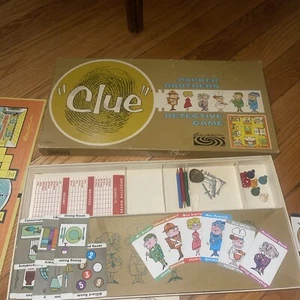 Vintage CLUE Detective Board Game from Parker Brothers Classic Family Game Nite - Picture 1 of 6