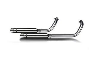 Honda Shadow VT750 Delkevic 2-2 Exhaust 16" Stainless Slash Cut Muffler 08-20 - Bild 1 von 3