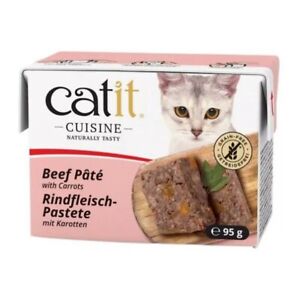 Catit Cuisine Beef with Carrots Soft Pâté Complete Wet Cat Food - 12 Pack