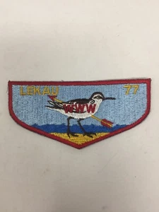 Vtg Boy Scout OA Lekau Lodge 77 Order Of The Arrow Pocket Flap Patch WWW BSA - Picture 1 of 5