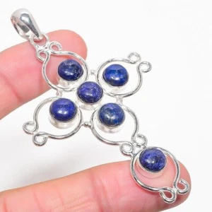 Colgante de joyería de plata de ley 925 hecho a mano con piedras preciosas... - Imagen 1 de 1