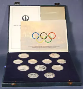 1980 Russia Moscow Olympic 28pc Silver Proof Set - 20.24 ASW - OGP COA COMPLETE - Picture 1 of 5