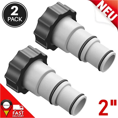 2 Intex Spezialadapter A Pumpe Schlauch Adapter Swimming Pool Schwimmbad 32/38mm - Bild 1 von 4