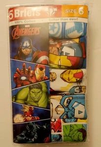 ⚡️Marvel-Boys Marvel Avengers 5pk Underwear - Size 6 - Picture 1 of 2