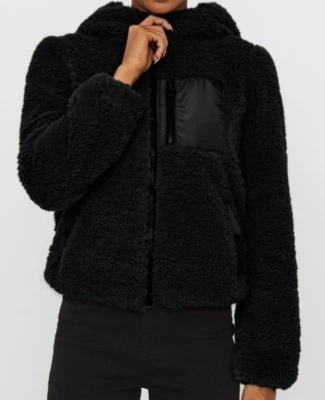 black women coat with fake fur - Image 1 of 2