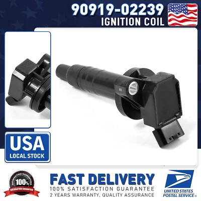 1pcs New Ignition Coil OE# 90919-02239 For 2003-2008 Toyota Matrix 1.8L L4 - Image 1 of 4