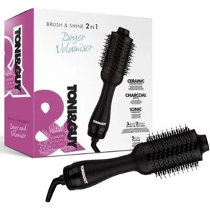 Toni & Guy TGDR5374UKE Brush and Shine 2-in-1 Hair Dryer Volumiser Ceramic Black - Picture 1 of 4