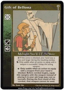 Regalo de Bellona Legados de Sangre V:TES VTES Vampiro CCG - Imagen 1 de 1