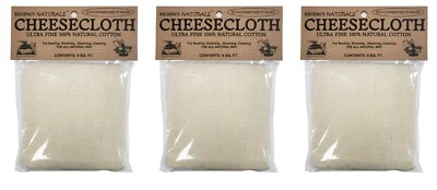 Paño de queso Regency Wraps 100 % algodón natural sin blanquear - 9 cuadrados ft. (paquete de 3) Foto 1 de 4