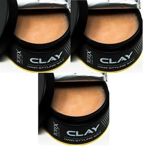 TOTEX HAIR STYLING WAX CLAY MATTE ULTRA STRONG MESS UP LOOK 150 ML (3 PCS OFFER)