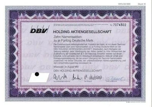 DBV Holding Aktiengesellschaft 1990 500 DM - Bild 1 von 1