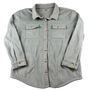 O'Neill Fleece Shacket Button up Mens XL Olive Green Heavy Beachwear - Picture 1 of 9