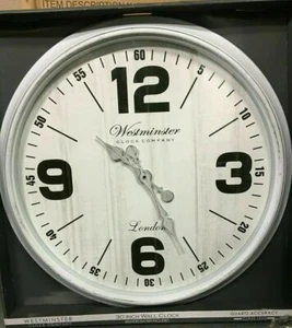 Westminster Clock Company Always Home International 30 INCH Wall Clock White - Picture 1 of 2