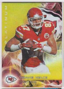 2015 TOPPS PLATINUM GOLD TRAVIS KELCE KANSAS CITY CHIEFS #84 PARALLEL - Picture 1 of 2