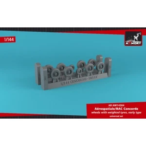 Armory Models AR AW14504 Scale kit 1/144 Concorde wheels w/ weighted tires early - Picture 1 of 12