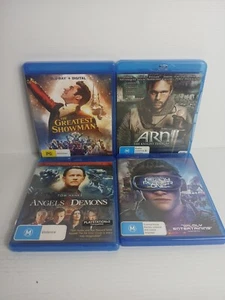 blue ray movies bulk lot X 4 The Greatest Showman Ready Player 1 Anc And Angles - Picture 1 of 6