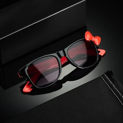 Lindas gafas de sol Hello Kitty niños bebés niños niños negro blanco rosa Foto 1 de 3
