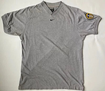 Leeds United Vintage Men’s Sz M Shirt Rare Nike Grey V-Neck Leeds Football Club - Image 1 of 4