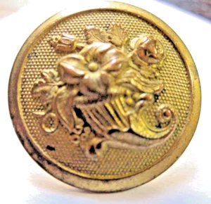 1838-46 Flower - Original Button by Bendict & Burnham Extra - Picture 1 of 4